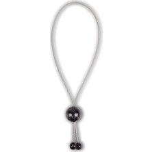 Alesta Home 2 Renk Epoksi Yuvarlak Perde Tutucu Magnet 5x30cm - Siyah, 100 cm