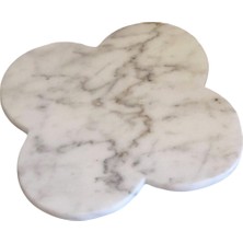 Lux & Marble Estelle Lilac - Yonca Şeklinde Mermer Sunumluk