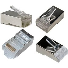 Platoon Rj 45 Metal Jak Konnektör 8P8C 100 Adet RJ45