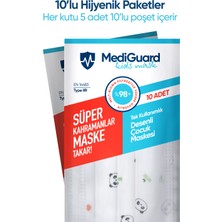 Mediguard TIP2R Meltblown 3 Katlı Pembe Çocuk Cerrahi Maskesi 50 Adet