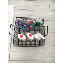 Go Dekor Çok Amaçlı Metal Kare Organizer Tel Sepet