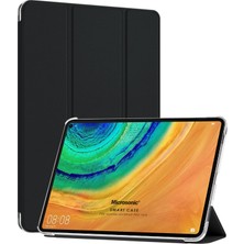 Microsonic Huawei Matepad 10.4'' Kılıf Slim Translucent Back Smart Cover Siyah