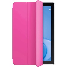 Microsonic Huawei Matepad T10S Kılıf Slim Translucent Back Smart Cover Pembe