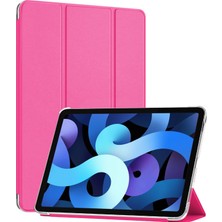 Microsonic Apple iPad Air 4 (2020) Kılıf Slim Translucent Back Smart Cover Pembe