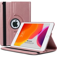 Microsonic Apple iPad 10.2'' 8. Nesil (A2270-A2428-A2429-A2430) Kılıf 360 Rotating Stand Deri Rose Gold