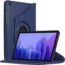 Microsonic Samsung Galaxy Tab A7 T500 Kılıf 360 Rotating Stand Deri Lacivert