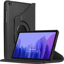 Microsonic Samsung Galaxy Tab A7 T500 Kılıf 360 Rotating Stand Deri Siyah