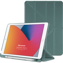 Microsonic Apple iPad 10.2'' 8. Nesil Kılıf (A2270-A2428-A2429-A2430) Origami Pencil Koyu Yeşil