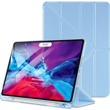 Microsonic Apple iPad Pro 12.9'' 2020 4.nesil Kılıf (A2229-A2069-A2232) Origami Pencil Mavi