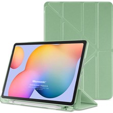 Microsonic Samsung Galaxy Tab S6 Lite 10.4" P610 Kılıf Origami Pencil Açık Yeşil