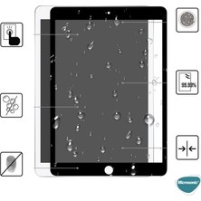 Microsonic Apple iPad 10.2'' 8. Nesil (A2270-A2428-A2429-A2430) Tam Kaplayan Temperli Cam Ekran Koruyucu Siyah