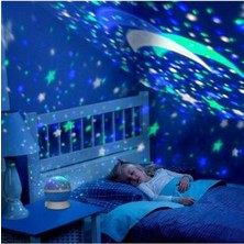 Nobbystar Star Master Renkli Yıldızlı Dönen Gökyüzü Projeksiyon Gece Lambası