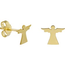 Glorria Altın Melek Küpe