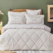 Karaca Home Stella Bej Çift Kişilik Pamuk Uyku Seti