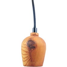 Bun Design Oval Ahşap Lamba