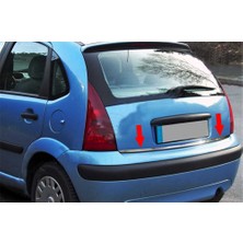 KromGaraj Citroen C3 Formlu Krom Bagaj Alt Çıta 2002-2009 Arası