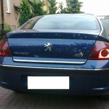 KromGaraj Peugeot 407 Formlu Krom Bagaj Alt Çıta 2005 Üzeri Paslanmaz Çelik