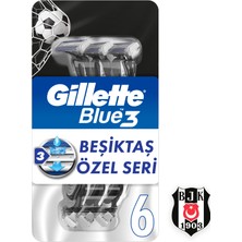 Gillette Gillette Blue3 6'lı Besiktas Taraftar Paketi