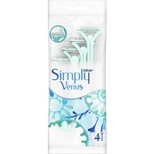 Gillette Simply Venus 2 Kullan At Kadın Tıraş Bıçağı 4'lü