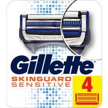Gillette Skinguard Yedek Tıraş Bıçağı 4'lü