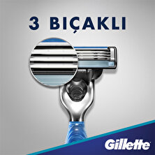 Gillette Mach3 Start Tıraş Makinesi + 3 Yedek Tıraş Bıçağı