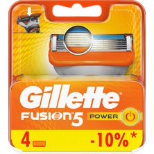 Gillette Fusion Power 4'lü Yedek Tıraş Bıçağı