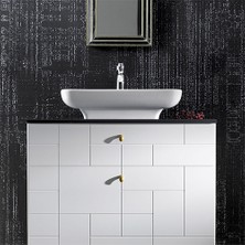 Turkuaz Seramik Cerastyle Lal Tezgah Üstü Lavabo 60 cm 072700U