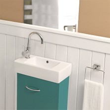 Turkuaz Cerastyle City Soldan Batarya Delikli Tezgah Üstü Lavabo 25 cm 001600U