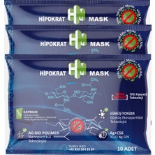 Hipokrat Mask 8 Katlı Cerrahi Maske 10 x 3 Paket