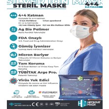 Hipokrat Mask 8 Katlı Cerrahi Maske 10 x 3 Paket