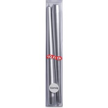 To-fi-ta Şamdan Mum Gümüş 2'li 25 cm