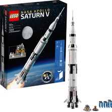 LEGO Creator LEGO Nasa Apollo Saturn V 92176 - Uzay Seven Yetişkinler için Koleksiyonluk Model Yapım Seti (1969 Parça)