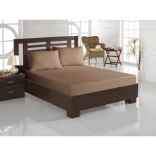 Özdilek - Kahve Tek Kişilik Fitted Çarşaf 100X200