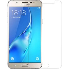 Caseart Samsung Galaxy J7 2016 Temperli Ekran Koruyucu Kırılmaz Cam Şeffaf