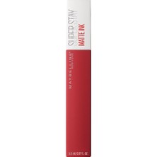 Maybelline New York Super Stay Matte Ink Likit Mat Ruj - 20 Pioneer - Kırmızı