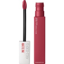 Maybelline New York Super Stay Matte Ink Likit Mat Ruj - 80 Ruler - Kırmızı/Pembe