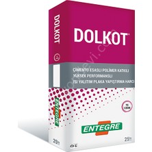 Entegre Dolkot Çimento Esaslı Polimer Katkılı Yüksek Performanslı Isı Yalıtım Plaka Yapıştırma Harcı 25 Kg.