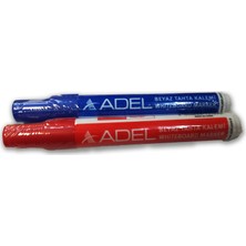 Adel Beyaz Tahta Kalemi Kırmızı-Mavi 2'li
