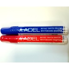 Adel Beyaz Tahta Kalemi Kırmızı-Mavi 2'li