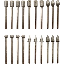 Merttools Elmas Camcı Taşcı Gravür Freze Taşlama Uç Seti 20 Parça