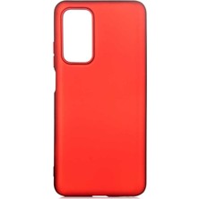 Tekno Grup Xiaomi Mi 10T Kılıf Mat Premium Silikon Kılıf Kırmızı