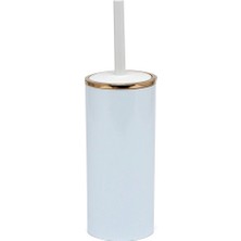 Primanova Lenox Tuvalet Fırçası Beyaz Altın Çerçeveli