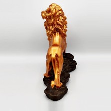 Bun Design Bronz Kaplı Aslan Biblo