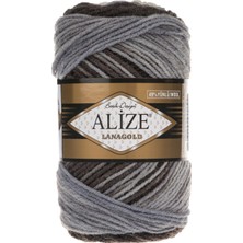 Alize Lanagold Batik 1601 Mavi - Gri