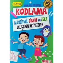 Harika Çocuk Yayınları Kodlama Dikkat ve Zeka Geliştirici Aktivite Kitapları 3 - 7 Yaş