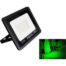 Hightek 50 Watt Slim Kasa Smd LED Projektör-Dış Mekan Yeşil