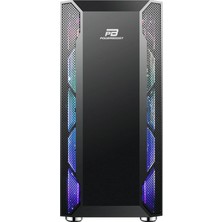 Power Boost VK-G3701B 550w 80+ USB 3.0 ATX, ARGB Fan, Mesh+Stirp Siyah Kasa (JBST-VKG3701B)