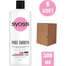 Syoss Pure Smooth Micellar Saç Kremi 500 ml x 6