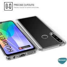 Microsonic Huawei Y6P Kılıf 6 Tarafı Tam Full Koruma 360 Clear Soft Şeffaf