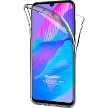 Microsonic Huawei Y8P Kılıf 6 Tarafı Tam Full Koruma 360 Clear Soft Şeffaf